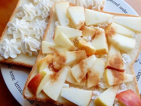 ここまで3分❤・・❤裏技アリの林檎サンド♪